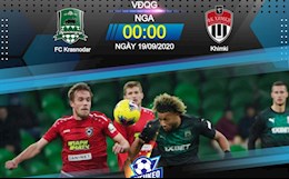 Nhận định bóng đá Krasnodar vs Khimki 0h00 ngày 19/9 (VĐQG Nga 2020/21)