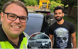 Mohamed Salah gặp nạn cùng siêu xe 160.000 bảng