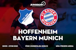 Nhận định bóng đá Hoffenheim vs Bayern Munich 20h30 ngày 27/9 (Bundesliga 2020/21)
