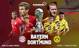 Nhận định bóng đá Bayern Munich vs Dortmund 1h30 ngày 1/10 (Siêu cúp Đức 2020)