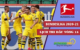 Lịch thi đấu vòng 14 Bundesliga 2020/21 mới nhất cuối tuần này