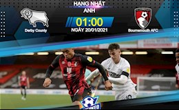 Nhận định bóng đá Derby County vs Bournemouth 1h00 ngày 20/1 (Hạng Nhất Anh 2020/21)