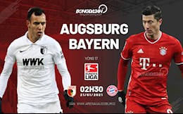 Nhận định bóng đá Augsburg vs Bayern Munich 2h30 ngày 21/1 (Bundesliga 2020/21)