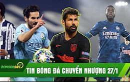 TIN BÓNG ĐÁ CHUYỂN NHƯỢNG 27/1: Costa trở lại NHA; Man City chiếm ngôi đầu; Arsenal lên top 8