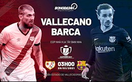 Nhận định bóng đá Vallecano vs Barca 3h00 ngày 28/1 (Cúp Nhà vua TBN 2020/21)