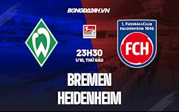 Nhận định, dự đoán Bremen vs Heidenheim 23h30 ngày 1/10 (Hạng 2 Đức 2021/22)