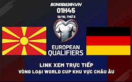 Link xem Bắc Macedonia vs Đức VL World Cup 2022 hôm nay 12/10 miễn phí