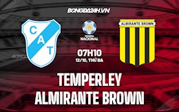 Nhận định Temperley vs Almirante Brown 7h10 ngày 12/10 (Hạng 2 Argentina 2021/22)