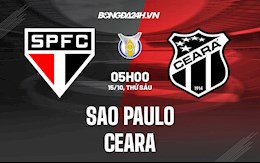 Nhận định,  Sao Paulo vs Ceara 5h00 ngày 15/10 (VĐQG Brazil 2021)