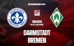 Nhận định,  Darmstadt vs Bremen 18h30 ngày 17/10 (Hạng 2 Đức 2021/22)