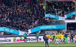 Sập khán đài ở giải VĐQG Hà Lan, may mắn không có thảm họa nhờ vật thể lạ