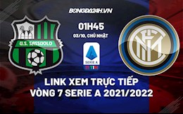 Link xem trực tiếp Sassuolo vs Inter Milan vòng 7 Serie A 2021/22 ở đâu ?