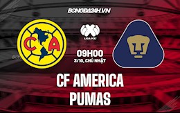 Nhận định, dự đoán CF America vs Pumas 9h00 ngày 3/10 (VĐQG Mexico 2021)