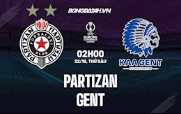 Nhận định bóng đá Partizan vs Gent 02h00 ngày 22/10 (Europa Conference League 2021/22)