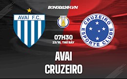 Nhận định, dự đoán Avai vs Cruzeiro 7h30 ngày 23/10 (Hạng 2 Brazil 2021)