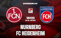 Nhận định bóng đá Nurnberg vs Heidenheim 18h30 ngày 23/10 (Hạng 2 Đức 2021/22)