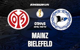 Nhận định bóng đá Mainz vs Bielefeld 1h45 ngày 27/10 (Cúp quốc gia Đức 2021/22)