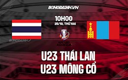 Nhận định U23 Thái Lan vs U23 Mông Cổ 10h00 ngày 25/10 (Vòng loại U23 châu Á 2022)