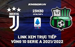 Link xem trực tiếp bóng đá Juventus vs Sassuolo 23h30 ngày 27/10/2021