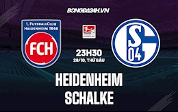 Nhận định bóng đá Heidenheim vs Schalke 23h30 ngày 29/10 (Hạng 2 Đức 2021/22)