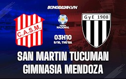 Nhận định San Martin Tucuman vs Gimnasia Mendoza 3h10 ngày 5/10 (Hạng 2 Argentina 2021)