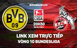 Link xem trực tiếp Dortmund vs Cologne vòng 10 Bundesliga 2021 ở đâu?