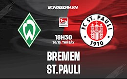 Nhận định bóng đá Bremen vs St.Pauli 18h30 ngày 30/10 (Hạng 2 Đức 2021/22)