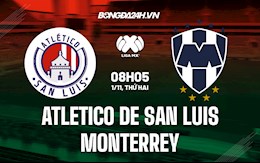 Nhận định bóng đá Atletico de San Luis vs Monterrey 8h05 ngày 1/11 (VĐQG Mexico 2021)