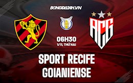 Nhận định, dự đoán Sport Recife vs Goianiense 6h30 ngày 1/11 (VĐQG Brazil 2021)