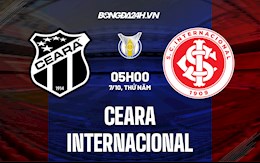 Nhận định Ceara vs Internacional 5h00 ngày 7/10 (VĐQG Brazil 2021)