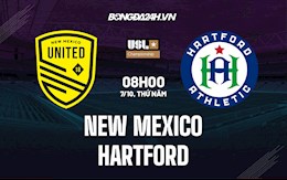 Nhận định, soi kèo New Mexico vs Hartford 8h00 ngày 7/10 (Hạng Nhất Mỹ 2021)