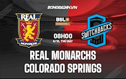 Nhận định,  Real Monarchs vs Colorado Springs 8h00 ngày 9/10 (Hạng Nhất Mỹ 2021)