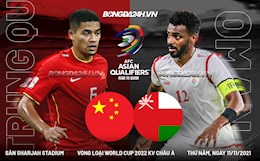 Nhận định Trung Quốc vs Oman (22h00 ngày 11/11): 3 điểm thuộc về ai?