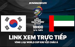 Link xem trực tiếp bóng đá Hàn Quốc vs UAE 18h00 ngày 11/11/2021