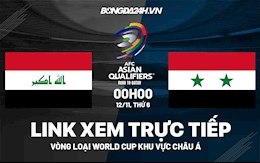 Link xem trực tiếp bóng đá Iraq vs Syria 0h00 ngày 12/11/2021