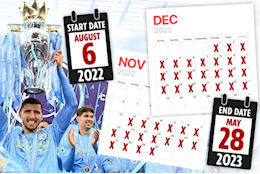 Premier League chính thức công bố lịch thi đấu mùa giải 2022/23