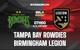 Nhận định Tampa Bay Rowdies vs Birmingham Legion 7h ngày 14/11 (Hạng Nhất Mỹ 2021)