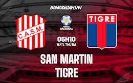 Nhận định bóng đá San Martin vs Tigre 5h10 ngày 16/11 (Hạng 2 Argentina 2021)