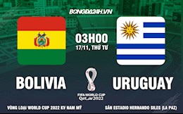 Nhận định,  Bolivia vs Uruguay 3h00 ngày 17/11 (Vòng loại World Cup 2022)