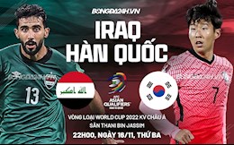 Nhận định bóng đá Iraq vs Hàn Quốc 22h00 ngày 16/11 (Vòng loại World Cup 2022)