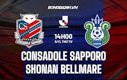 Nhận định Consadole Sapporo vs Shonan Bellmare 14h00 ngày 3/11 (VĐQG Nhật Bản 2021)