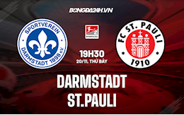 Nhận định bóng đá Darmstadt vs St.Pauli 19h30 ngày 20/11 (Hạng 2 Đức 2021/22)