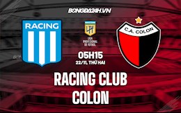 Nhận định,  Racing Club vs Colon 5h15 ngày 22/11 (VĐQG Argentina 2021)