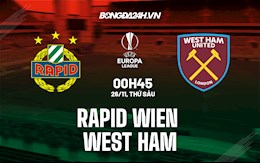 Nhận định Rapid Wien vs West Ham 0h45 ngày 26/11 (Europa League 2021/22)