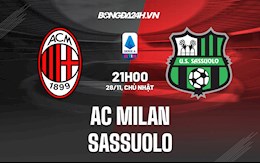 Nhận định bóng đá AC Milan vs Sassuolo 21h00 ngày 28/11 (Serie A 2021/22)