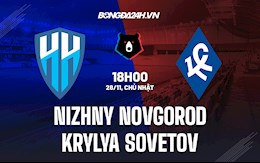 Nhận định Nizhny Novgorod vs Krylya Sovetov 18h00 ngày 28/11 (VĐQG Nga 2021/22)