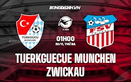 Nhận định Tuerkguecue Munchen vs Zwickau 1h00 ngày 30/11 (Hạng 3 Đức 2021/22)