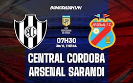 Nhận định Central Cordoba vs Arsenal Sarandi 7h30 ngày 30/11 (VĐQG Argentina 2021)