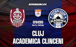 Nhận định, dự đoán Cluj vs Academica Clinceni 1h30 ngày 30/11 (VĐQG Romania 2021/22)