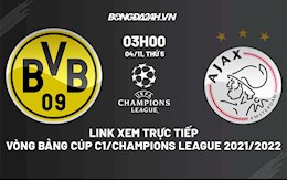 Link xem trực tiếp bóng đá Dortmund vs Ajax 3h00 ngày 4/11/2021